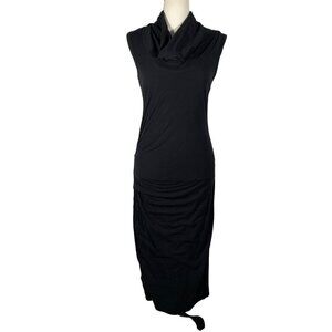 James Perse Standard cowl neck sleeves midi dress women’s M
